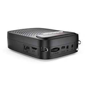 15W Portable Rechargeable Waistband PA System Personal Sound Voice Amplifier with UHF Wireless Microphone