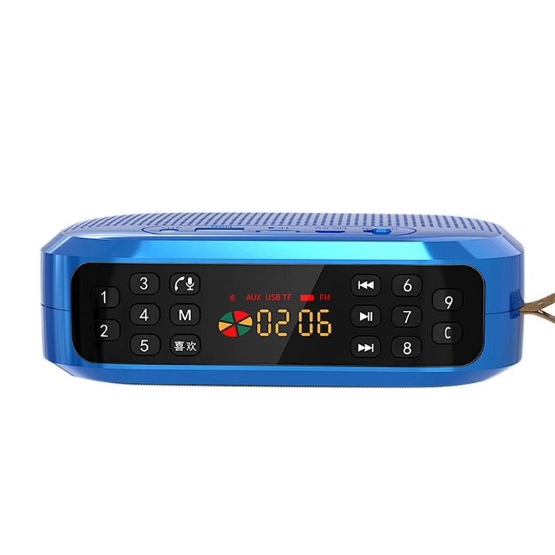 Mini Classic Rechargeable FM Radio Speaker With Number Pad And Screen Portable Mini Digital Bluetooth Speaker