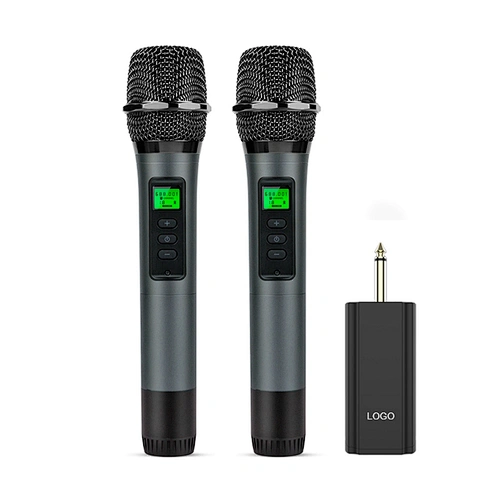 UHF Wireless Conference Microphone Set With Receiver Portable Visible Frequency Handheld Dynamic Microphone