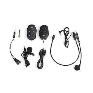 UHF Wireless Audio Transmitter Receiver Rechargeable Live Broadcast Microphone Support Lavalier Mic and Headset Mic