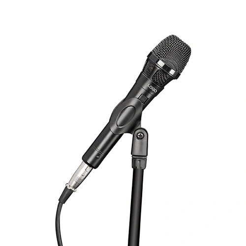 Wired Microphone Zinc Alloy Dynamic Professional Meeting Singing Mic with Collar High Sensitivity