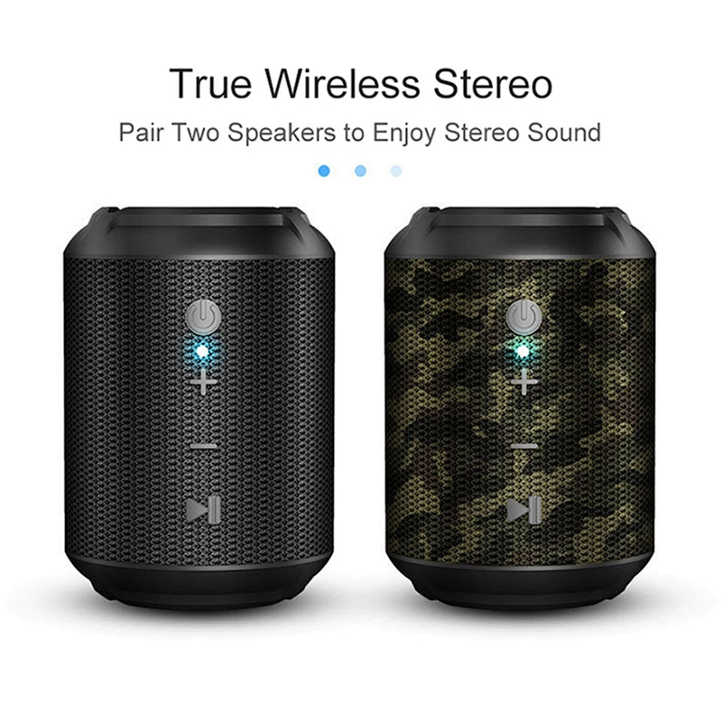 Portable Mini Rechargeable DSP Bluetooth Speaker support TWS function IPX5 Waterproof for Outdoor