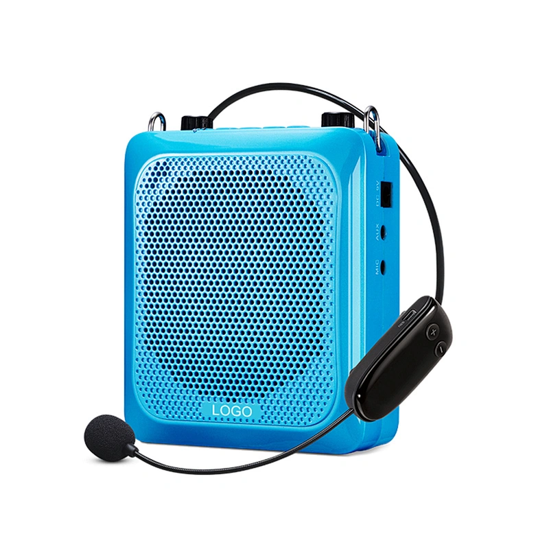 Portable Bluetooth 5.0 Speaker with Headset Wireless Microphone Rechargeable Teaching UHF Voice Amplifier HiFi Recording
