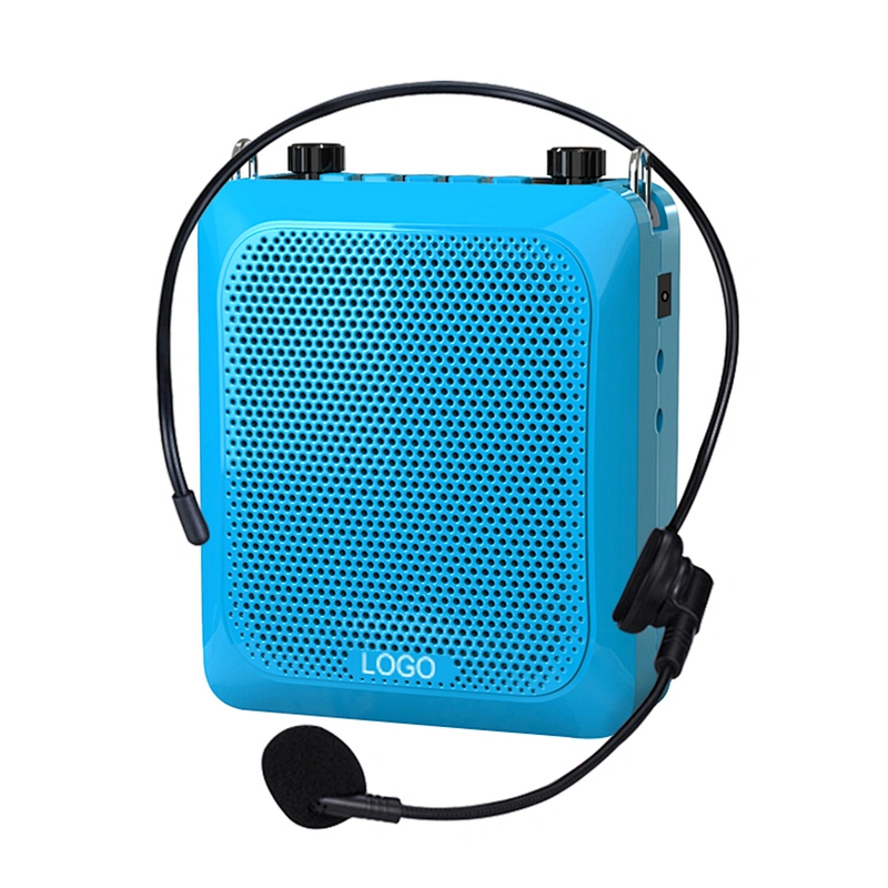 25W High Power Portable Voice Amplifier with Wired Acoustic Microphone 2000mAh Rechargeable Battery for Teachers
