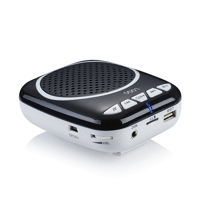 Lightweight Mini Portable Meeting Tour Guide Voice Amplifier with Wired Microphone Rechargeable Bluetooth Speaker