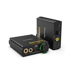 1Mii DS400 DAC/Amplifier Stereo Headphone Combo Supports 768K/32Bit and Native DSD512, Hi-Res Hi-Fi for PC Headphone Out/3.5/4.4 mm/Coaxial/Optical Out Windows/Android/iOS Compatible