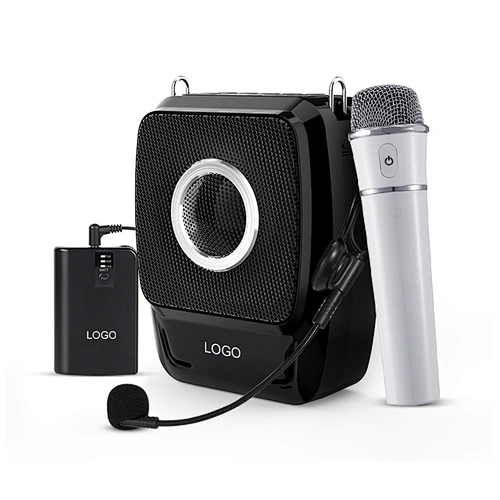 25 Watts Big Power Class Teaching Portable Dual Wireless Sound Equipment Voice Amplifier Set With Handheld and Headset Microphone
