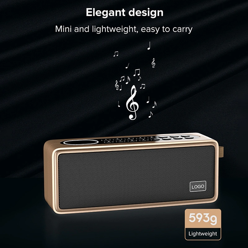 Acoustic Multifunction Rechargeable FM Radio Speaker With Number Pad And Screen Portable Stereo Sound Bluetooth Speaker
