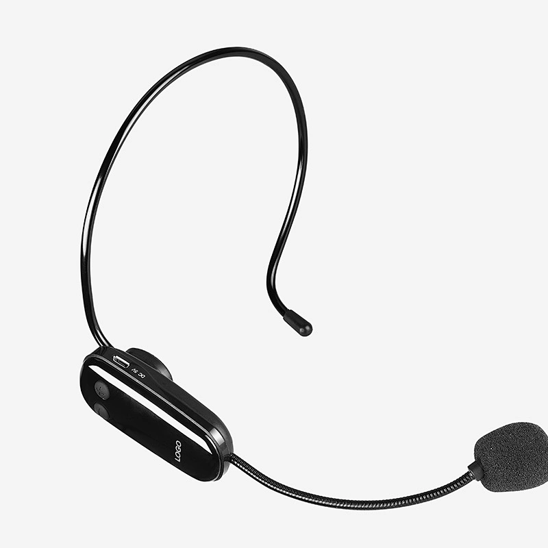 Dual Hands-free Wireless UHF Headset Condenser Microphone Receiver Set Headphone UHF Earpiece Mic and Speaker Microphone