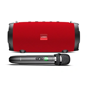 Mini UHF 40W Output Power IPX5 Waterproof 4400mAh Rechargeable Bluetooth Hi-Fi Speaker with UHF Wireless Karaoke Microphone
