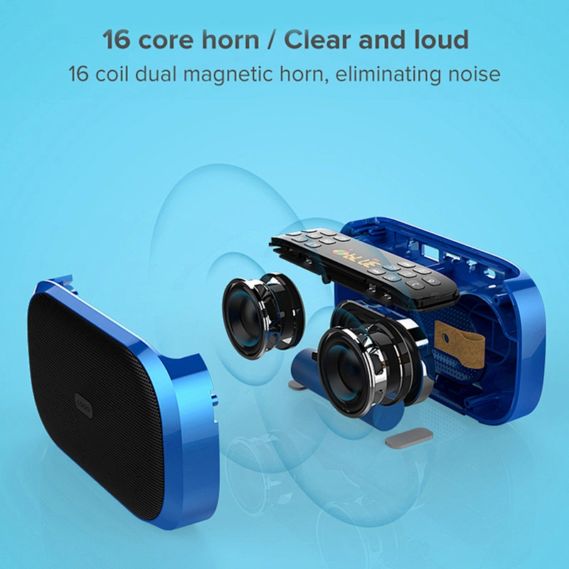 Mini Classic Rechargeable FM Radio Speaker With Number Pad And Screen Portable Mini Digital Bluetooth Speaker