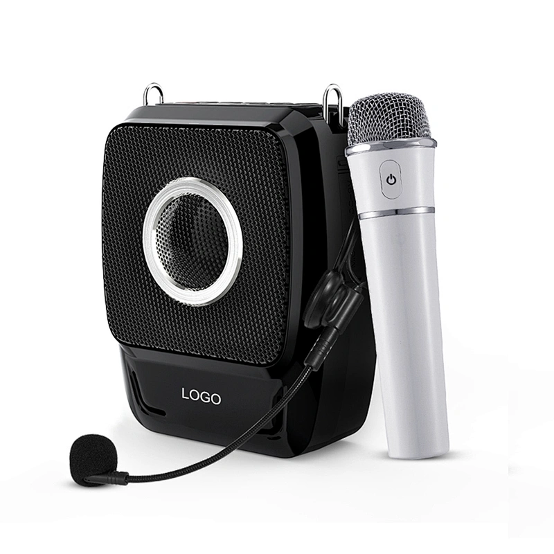 Multimedia Original Sound Voice Amplifier 25W Powerful Portable Rechargeable Speaker with Handheld Wireless Mic and Wired Mic