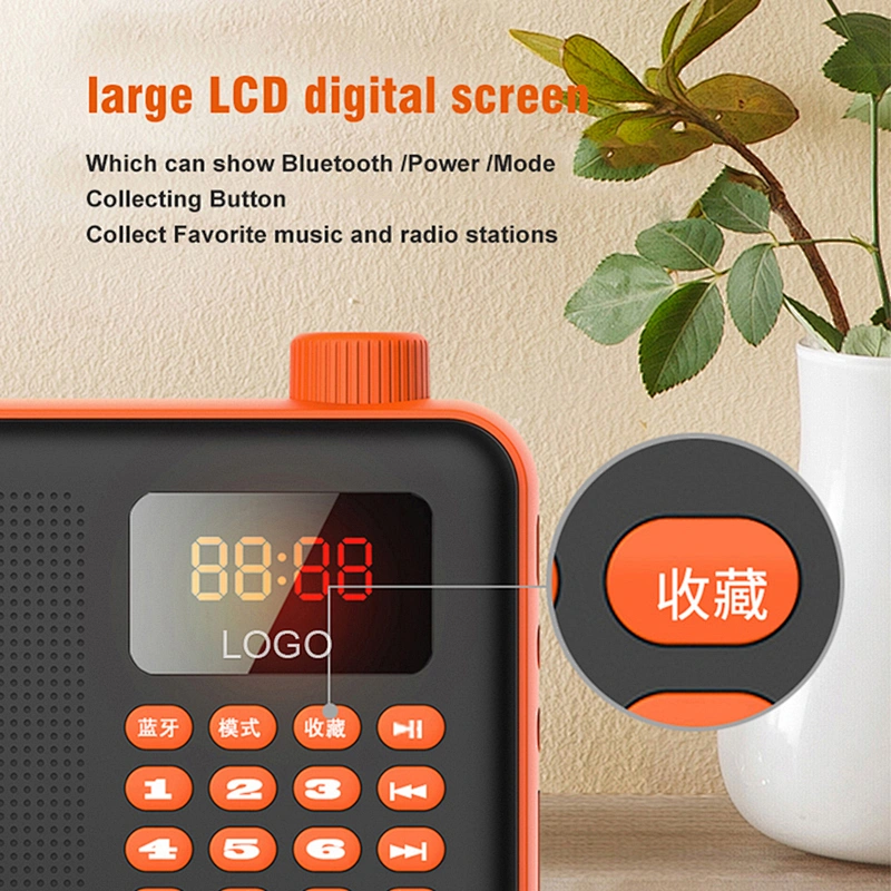 Mini Size Portable Rechargeable Digital Bluetooth Wireless Speaker with FM Radio, TF Card Play