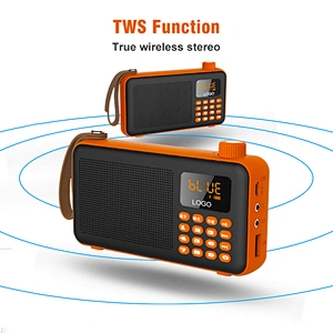 Mini Size Portable Rechargeable Digital Bluetooth Wireless Speaker with FM Radio, TF Card Play