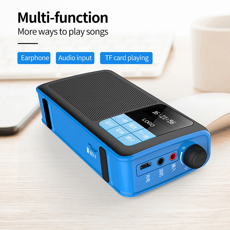 Portable Rechargeable Personal Digital Speaker For Church Guidance Screen Display Bluetooth Speaker