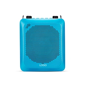25W High Power Portable Voice Amplifier with Wired Acoustic Microphone 2000mAh Rechargeable Battery for Teachers