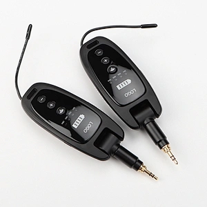 UHF 30m Wireless Transmission Distance Rechargeable 3.5/6.5mm Standard Audio Electric Guitar Transmitter Receiver Microphone