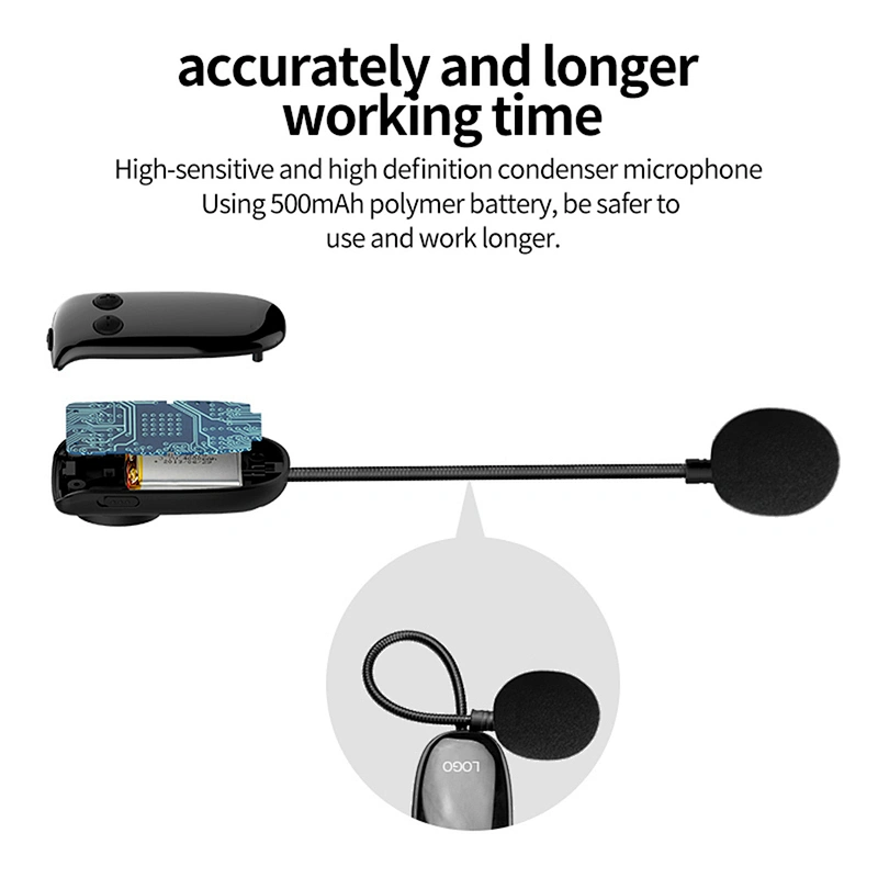Top Quality Small Portable Rechargeable Professional Saxophone Instrument Condenser UHF Wireless Microphone Systems