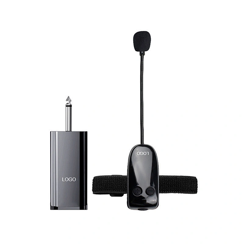 Multi-function Light Rechargeable Instrument Microphone With Receiver Erhu Musical Cordless Wireless Condenser Microphone
