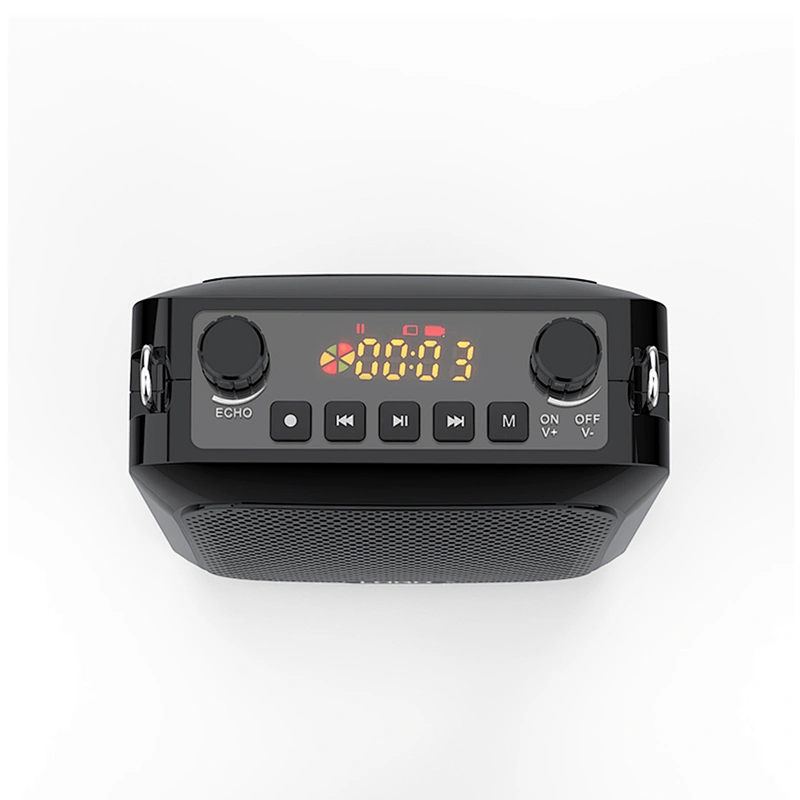 Portable Bluetooth 5.0 Speaker with Headset Wireless Microphone Rechargeable Teaching UHF Voice Amplifier HiFi Recording