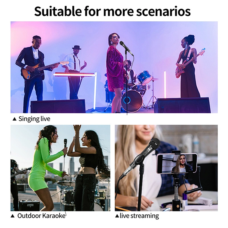 Wired Handheld Microphone Apply To Any speaker with MIC Audio Device for speech and karaoke