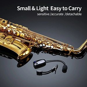 Top Quality Small Portable Rechargeable Professional Saxophone Instrument Condenser UHF Wireless Microphone Systems