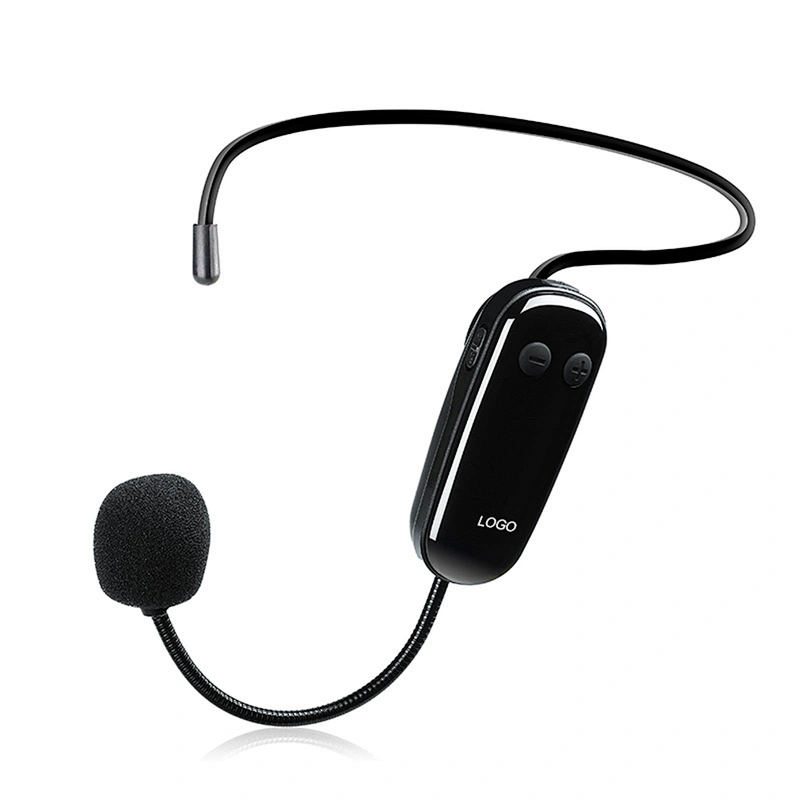 Portable Rechargeable Headset Cordless Microphone Kit With Receiver UHF Condenser Wireless Microphone