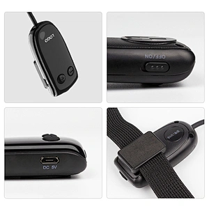 Multi-function Light Rechargeable Instrument Microphone With Receiver Erhu Musical Cordless Wireless Condenser Microphone