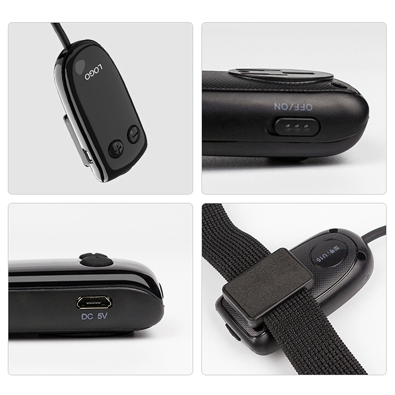 Multi-function Light Rechargeable Instrument Microphone With Receiver Erhu Musical Cordless Wireless Condenser Microphone