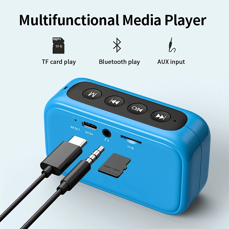 Portable Multifunction Bluetooth Speaker Support TF Card AUX Audio Music for Outdoor