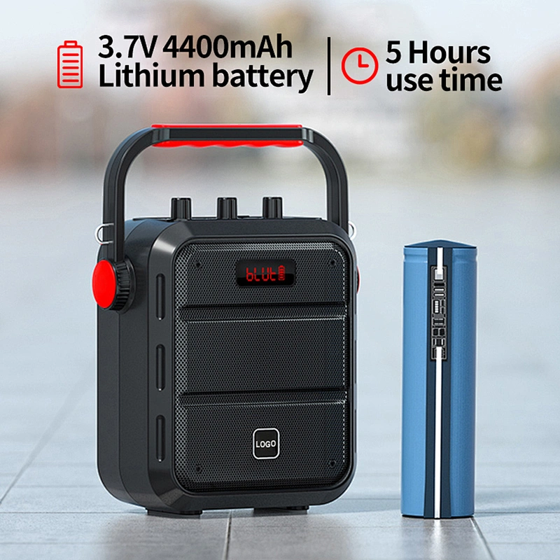 H1 Plus 30W Big Power UHF Wireless Speaker with Handheld Karaoke Microphone Rechargeable PA System Best Portable Speakers