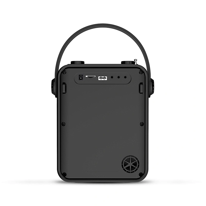 25W High-Power Sound Box with UHF Microphone 4 Inch Magnetic Loudspeaker Portable Digital Mini Bluetooth Speaker
