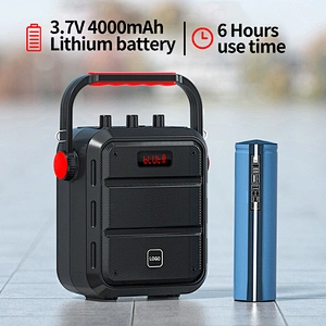 H1 Mini Best 25W Portable Loudspeaker with 4 Inch Speaker FM Radio TF Card Function Outdoor Bluetooth Speaker