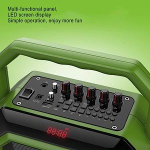 Best True Wireless Stereo Home Threater Speaker with UHF Microphone 4000mAh Rechargeablue Sound Box BT Speaker