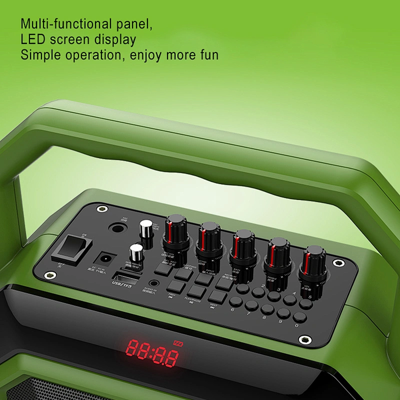 Best True Wireless Stereo Home Threater Speaker with UHF Microphone 4000mAh Rechargeablue Sound Box BT Speaker