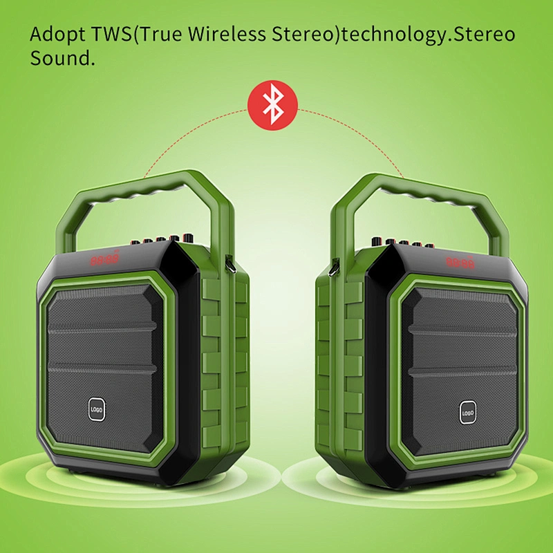 Best True Wireless Stereo Home Threater Speaker with UHF Microphone 4000mAh Rechargeablue Sound Box BT Speaker