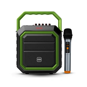Best True Wireless Stereo Home Threater Speaker with UHF Microphone 4000mAh Rechargeablue Sound Box BT Speaker