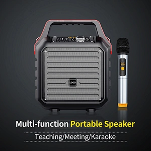 Multi-function Bluetooth Speaker for Teaching Meeting Rechargeable Portable Karaoke Speaker with Mic Acoustic Speakers