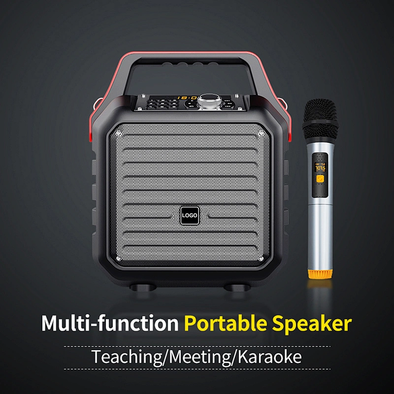 Multi-function Bluetooth Speaker for Teaching Meeting Rechargeable Portable Karaoke Speaker with Mic Acoustic Speakers