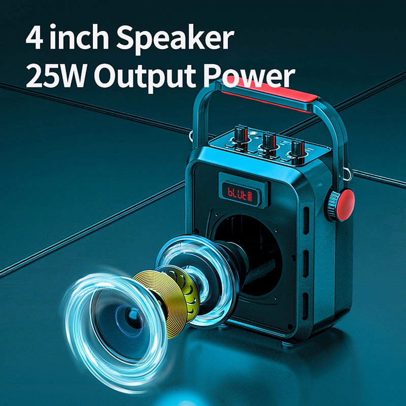 H1 Mini Best 25W Portable Loudspeaker with 4 Inch Speaker FM Radio TF Card Function Outdoor Bluetooth Speaker