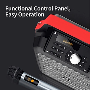 Multi-function Bluetooth Speaker for Teaching Meeting Rechargeable Portable Karaoke Speaker with Mic Acoustic Speakers