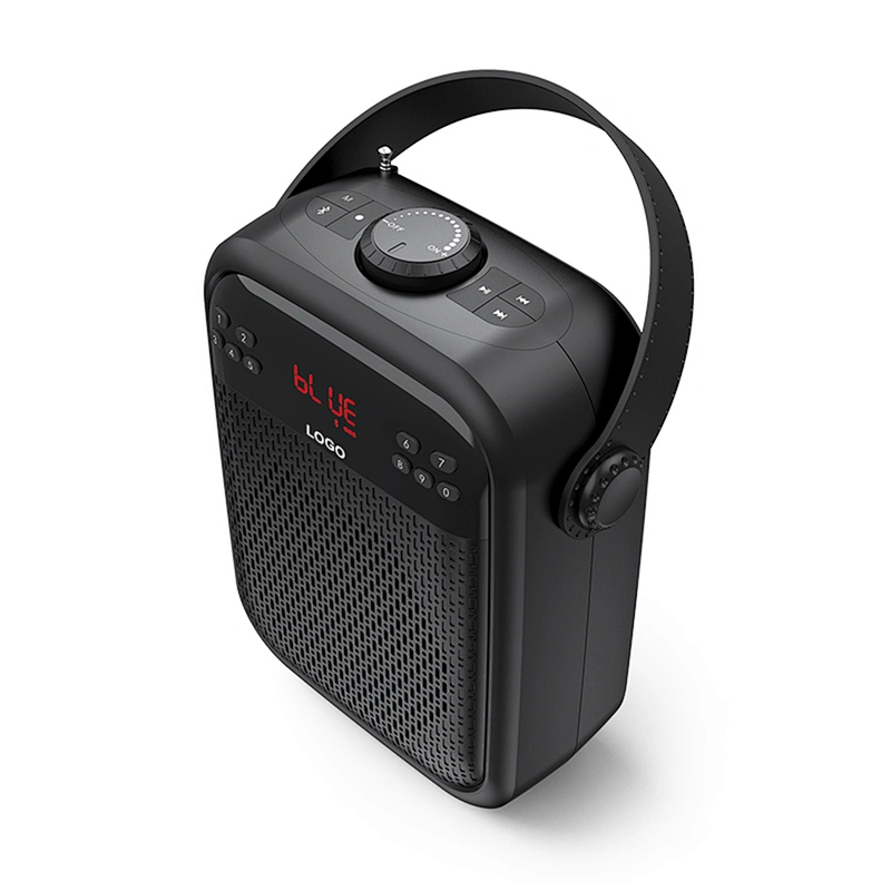 Small Size Hi-Fi FM Radio 25W Powerful Bluetooth Speaker Support TWS TF Card USB Flash Drive Rechargeable Speaker Box