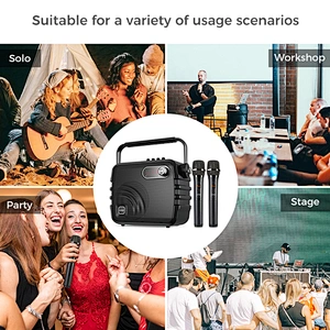 40W Powerful Bluetooth Audio Player With Screen Display And Remote Control Outdoor Wireless Karaoke Speaker Set