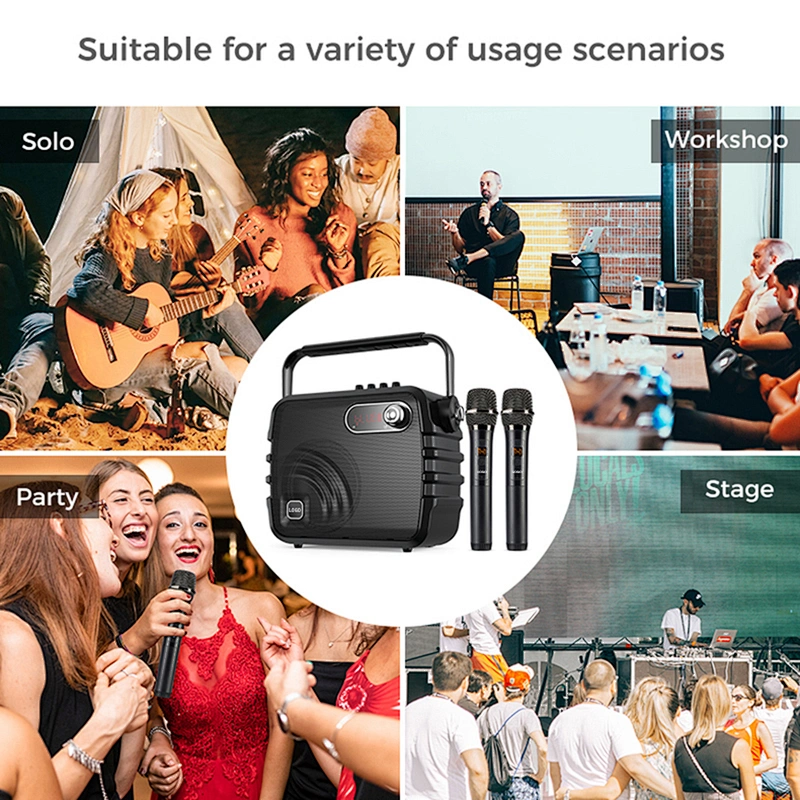 40W Powerful Bluetooth Audio Player With Screen Display And Remote Control Outdoor Wireless Karaoke Speaker Set