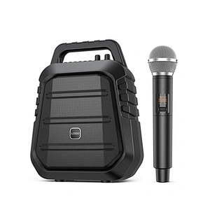 Rechargeable 40w Powerful Outdoor Bluetooth Speaker System With Microphone UHF Wireless Portable Karaoke Speaker