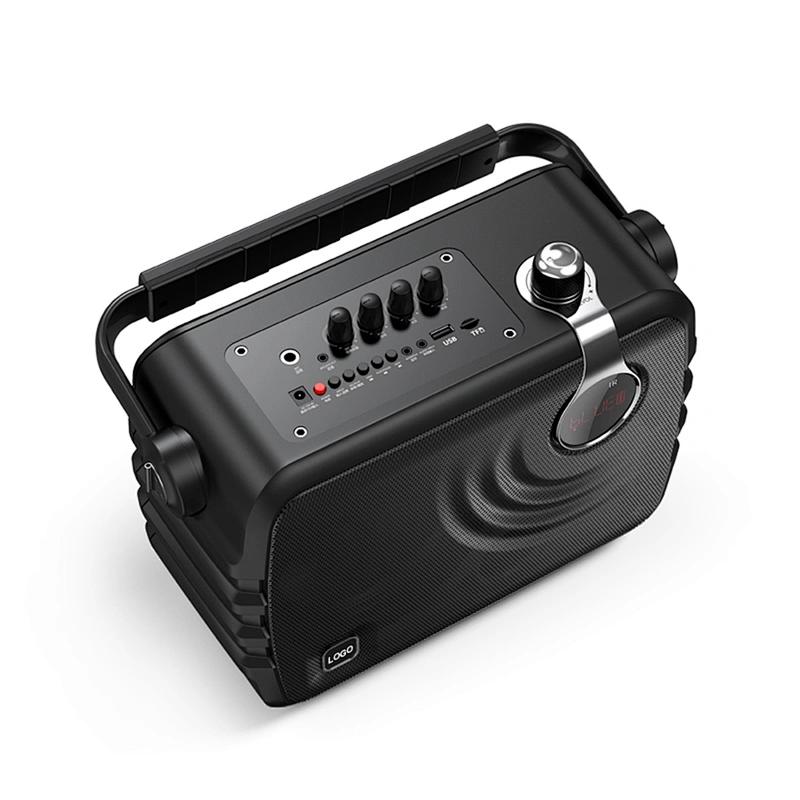 Outdoor Usage Big 70W Portable TWS Function Karaoke UHF Wireless Speaker With MIC