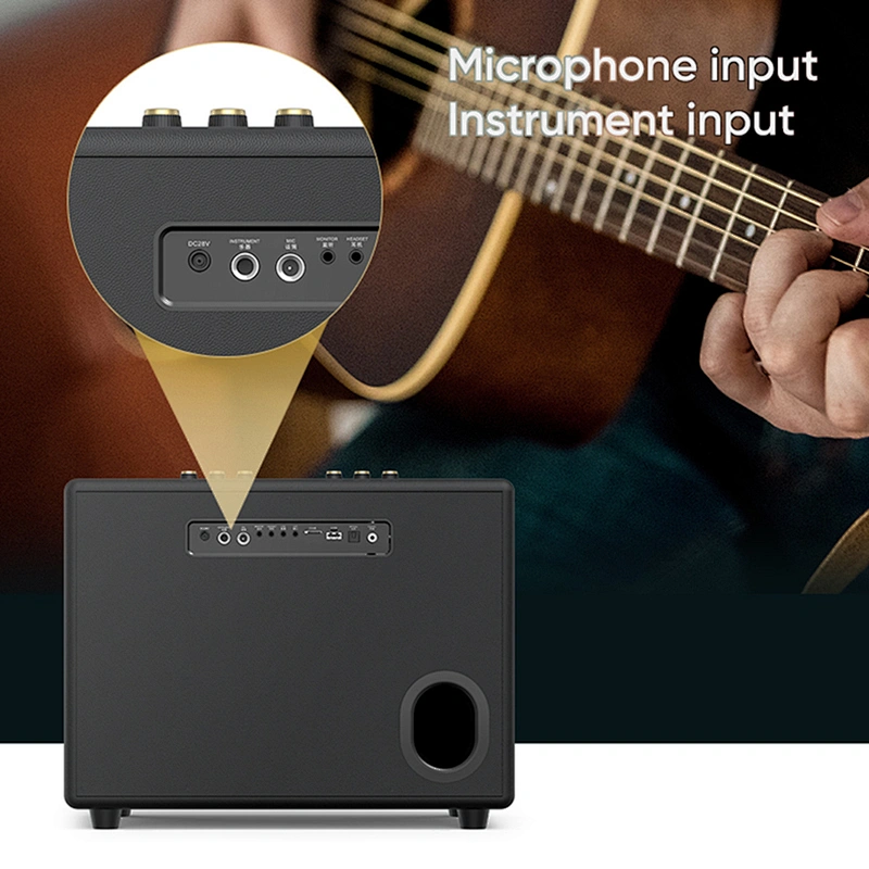 Portable 150W Big Sound Optical input 10000Mah Battery Home Audio Karaoke Speaker with Wireless Microphone