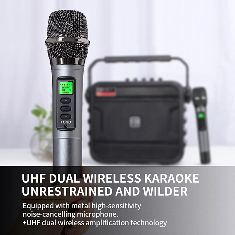 120 Watts Powerful Musical Instrument Speaker Set Professional 8 Inch Bluetooth PA Speaker With Microphone