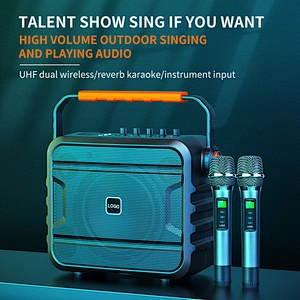 120 Watts Powerful Musical Instrument Speaker Set Professional 8 Inch Bluetooth PA Speaker With Microphone