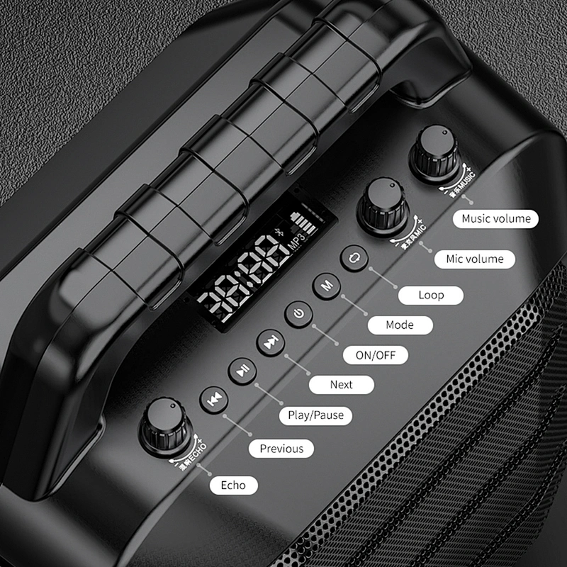 60W Professional ECHO Sound Portable PA Speaker Wireless Microphone Bluetooth Voice Amplifier for Teacher Meeting
